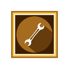 Wrench icon. Vector Illustration