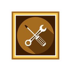 Screwdriver icon. Vector Illustration