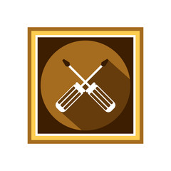 Screwdriver icon. Vector Illustration