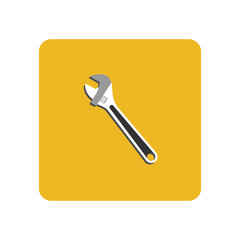 Wrench icon. Vector Illustration