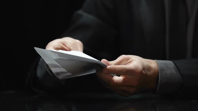 Cop arresting dishonest politician with handcuffs, money laundering, tax evasion