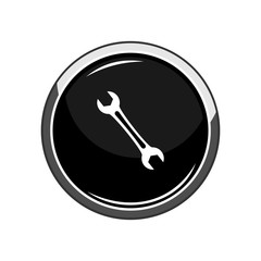 Wrench icon. Vector Illustration