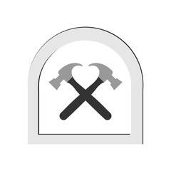 Hammer icon. Vector Illustration