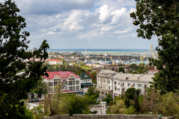 Fototapeta na wymiar View of Sevastopol from Malakhov Kurgan, Crimea