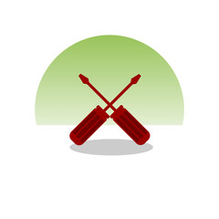 Screwdriver icon. Vector Illustration