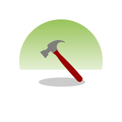 Hammer icon. Vector Illustration