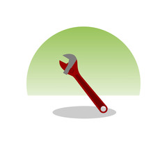 Wrench icon. Vector Illustration