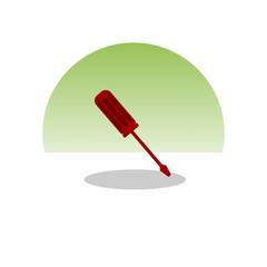 Screwdriver icon. Vector Illustration