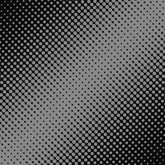 Pop Art Halftone Dotted background. Halftone grey dots on dark background