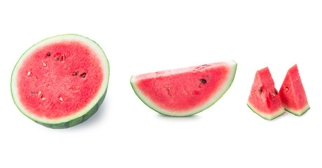 fresh watermelon isolated on white background