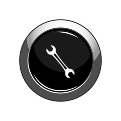Wrench icon. Vector Illustration