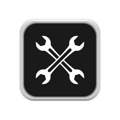 Wrench icon. Vector Illustration