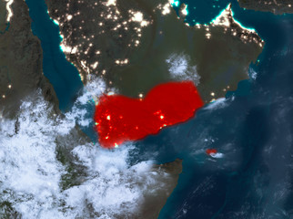 Night view of Yemen