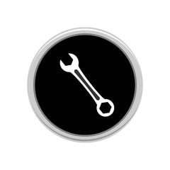 Wrench icon. Vector Illustration