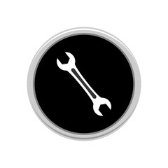 Wrench icon. Vector Illustration