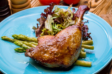 Duck leg confit