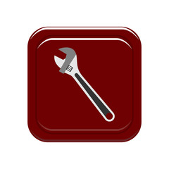 Wrench icon. Vector Illustration