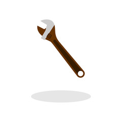 Wrench icon. Vector Illustration