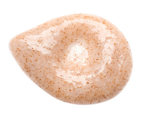 Sample of natural scrub on white background
