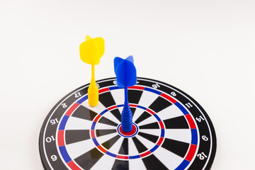dart shot in business competition concept