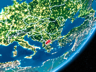 Night over Macedonia