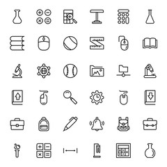 Naklejka premium Flat icon set