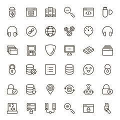 Programming icon set