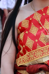 Naklejka premium Culture and traditional clothing of thailand.identity