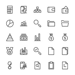 Business icon set.