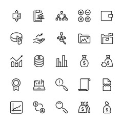 Business icon set.