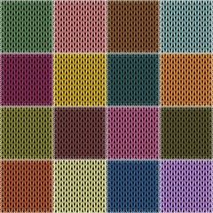 patchwork knitted background 