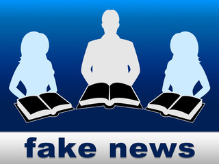 Fake News People Means Propaganda 3d Illustration