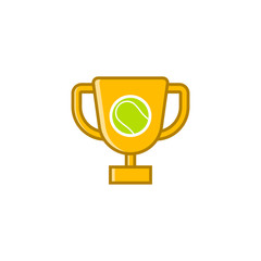 Trophies Tennis Vector Template Design Illustration