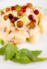 banana and nut dessert