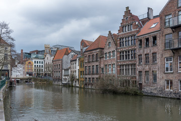 Fototapeta na wymiar Houses of Ghent Belgium