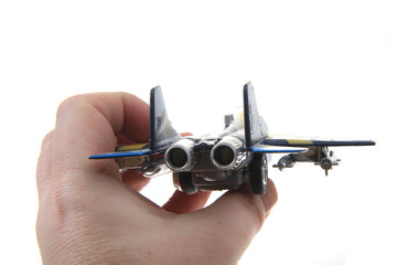 air fighter toy isolated