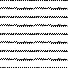 Black and White Seamless Ethnic Pattern. Tribal - 200841573