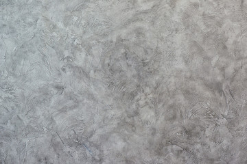 Obraz premium Texturized grey putty. Vintage or grungy background of venetian stucco texture as pattern wall.