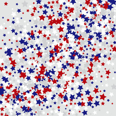 Stars confetti background. Celebration confetti decoration. Rich VIP premium design