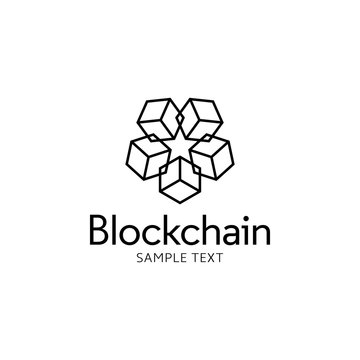 Vector Blockchain Logo Design Template