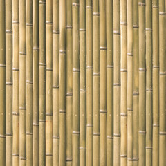 Fototapeta premium Wood bamboo fence pattern and seamless background
