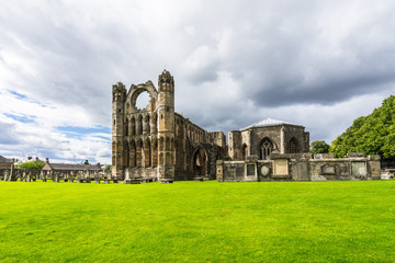 Fototapeta premium Ruins of the medieval Elgin Cathedral, Elgin, Moray, Scotland
