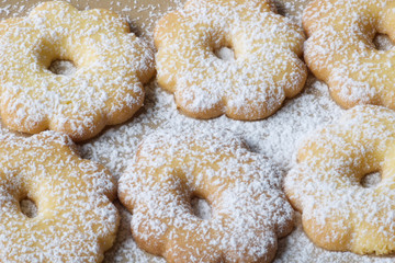 close up of some homemade canestrelli biscuits