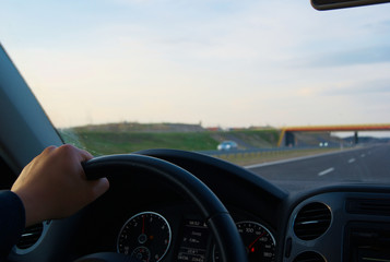 The man behind the wheel of the car
