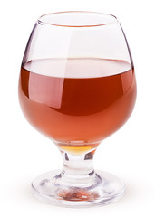 Glass of fresh apple juice