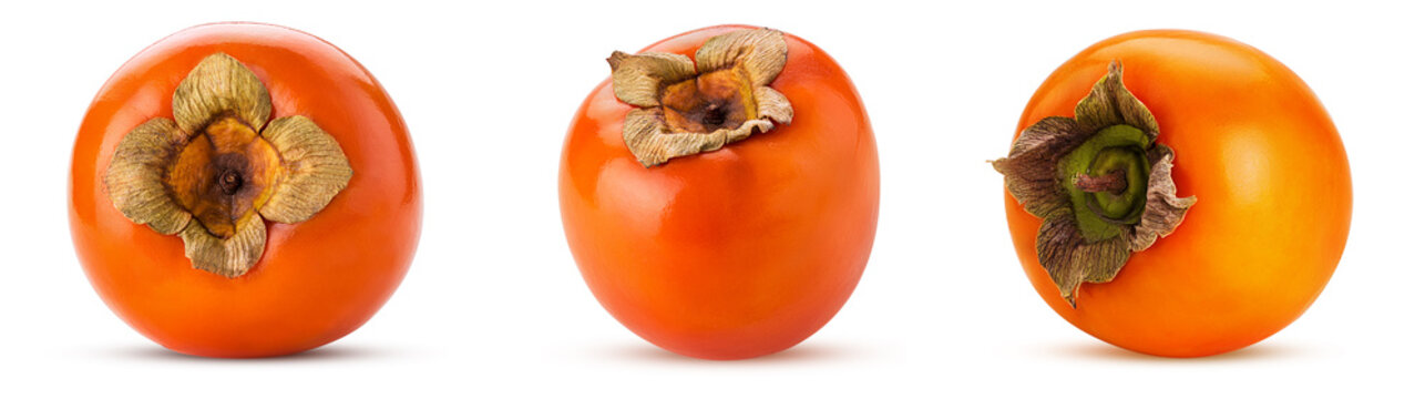 Set Three Persimmon Fruit