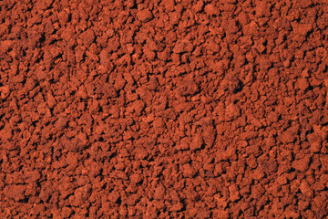 Instant coffee in granules. Instant coffee background macro.