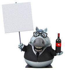 Fun horse - 3D Illustration