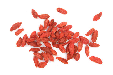 Dried goji berries Isolated on white background