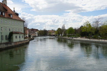 Fototapeta na wymiar Stadtansicht Landshut an der Isar